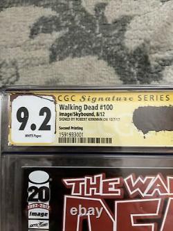Walking Dead #100 CGC IMAGE LOT SIGNED Kirkman 1st NEGAN 1st & 2nd PRINT AMC