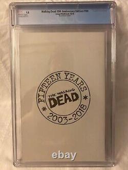 Walking Dead #100 Cgc 9.8 15th Anniversary 1100 Variant E Jharren Cover Rare