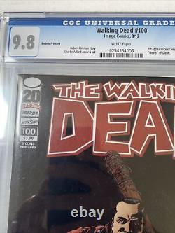 Walking Dead 100 Cgc 9.8 White Pages 1st App Negan + Death Of Glenn