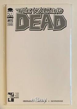 Walking Dead #100 Hero Initiative Blank Cover Variant Rare