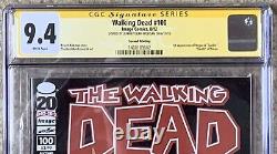 Walking Dead #100 Neegan Signed by Jeffrey Dean Morgan CGC 9.4 Image Comics