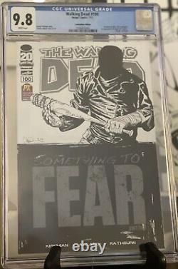 Walking Dead #100 Negan 1st Appearance CGC 9.8 SDCC B&W