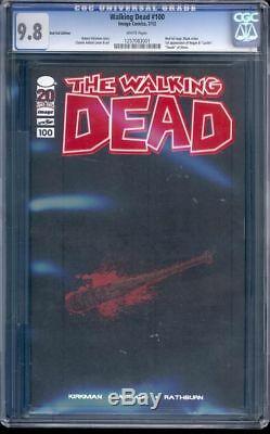 Walking Dead 100 Red Foil Cgc 9.8 White Pages 1st Negan Kirkman