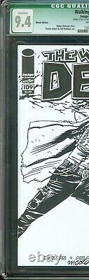 Walking Dead #109 CGC QUAL 9.4 SIGNED MICHAEL GOLDEN MICHONNE Sketch Edition