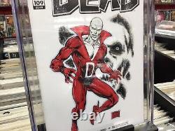 Walking Dead #109 Partial Blank Cover CGC 9.8! Signed And Sketched By Castrillo
