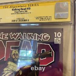 Walking Dead #10 CGC 9.4 SS Kirkman 1st App Maggie, Hershel