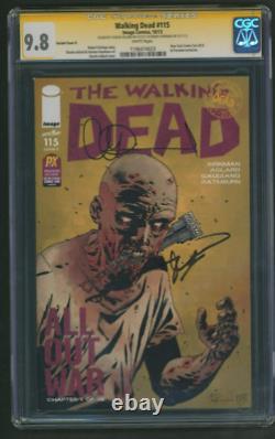 Walking Dead #115 NYCC Variant Cover O Signed by Adlard & Kirkman CGC 9.8