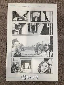 Walking Dead #150 page 1 Dwight with Lucille Charlie Adlard original art