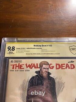 Walking Dead #163 CBCS 9.8 SS Charlie Adlard & Austin Amelio