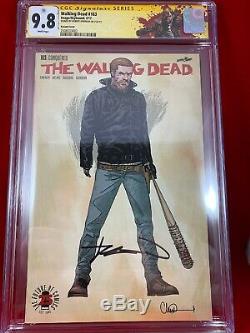 Walking Dead 163 Variant CGC 9.8 Signed By Kirkman 1200 Ratio WD Rick Label