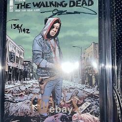 Walking Dead #192 CGC 9.8 Death of Rick Numbered /192 Key Issue SS Signed