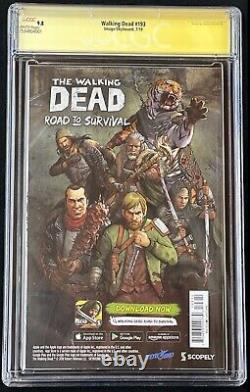 Walking Dead #193 CGC 9.8 Signed Robert Kirkman WP Last Issue