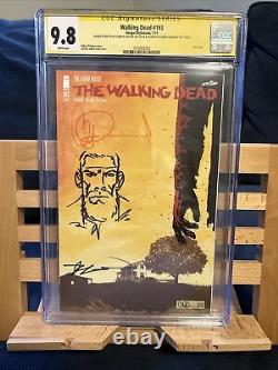 Walking Dead #193 CGC 9.8 signed by Kirkman and Adlard Adlard Sketch