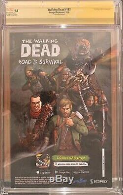 Walking Dead #193 RARE Comicon Edition CGC 9.8 SS Signed by Robert Kirkman
