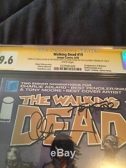 Walking Dead #19 1st Michonne CGC Signed SS 4X 9.6 NM+Moore Danai Kirkman Adlard