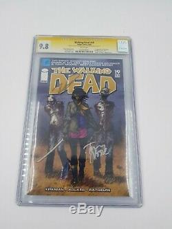Walking Dead #19 CGC 9.8 Signed Robert Kirkman Tony Moore 1st Michonne