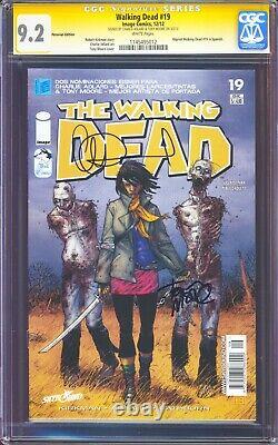 Walking Dead 19 CGC SS 9.2 x2 Moore Adlard Rare Peruvian Variant 1st Michonne