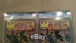 Walking Dead #1 CGC Lot of Two CGC 9.6 CGC 9.4 one black letters