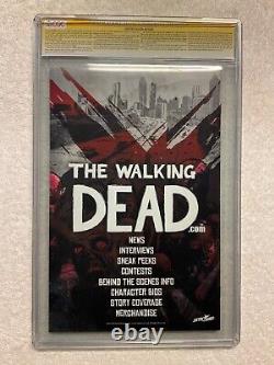 Walking Dead #1 CGC SS 9.6 Signed by Tony Moore Wizard World Chicago 2013 Sketch