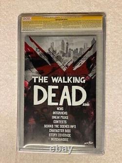 Walking Dead #1 CGC SS 9.6 Signed by Tony Moore Wizard World Chicago 2013 Sketch