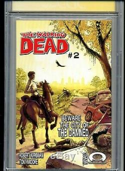 Walking Dead #1 Cgc Graded 9.4 Signature Series Kirkman+moore 1st Print