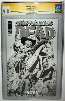 Walking Dead #1 ETHAN VAN SCIVER Signed SS CGC 9.8 Wizard World Chicago Sketch