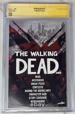 Walking Dead #1 WW Minneapolis B&W Variant CGC 9.8 SS Signed Clayton Crain