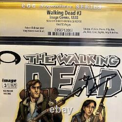 Walking Dead #3 CGC 9.8 Signed by Robert Kirkman