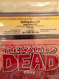 Walking Dead 40 CGC SS 9.6 signed Robert Kirkman & Charlie Adlard KEY ISSUE! NM