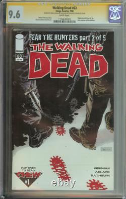 Walking Dead #63 Cgc 9.6 White Pages // Signed John Layman/rob Guillory On Back