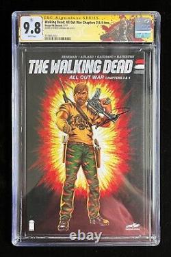 Walking Dead All Out War Chapters 3 & 4 #nn CGC 9.8 (2017) Signed R. Kirkman