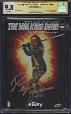 Walking Dead All Out War Chapters 5 & 6 CGC 9.8 SS Signed Danai Gurira Michonne