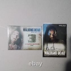 Walking Dead Andrew Lincoln Season 3 Auto And Wardrobe Card