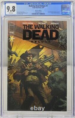 Walking Dead Deluxe #1 Black Foil Variant CGC 9.8 1 of 200 Produced