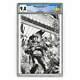 Walking Dead Deluxe 1 Cgc 9.8 Finch Sketch Cover Limited To 250 Xpo Exclusive