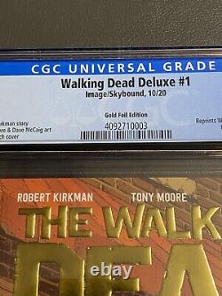 Walking Dead Deluxe #1 CGC 9.8 Gold Foil Edition Image Comics