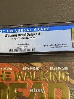 Walking Dead Deluxe #1 CGC 9.8 Gold Foil Edition Image Comics
