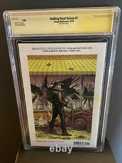 Walking Dead Deluxe #1 CGC 9.8 Signed by Finch Gold Foil One Per Store