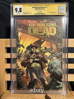 Walking Dead Deluxe 1 signed by CGC SS 9.8 david Finch