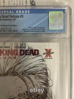 Walking Dead Deluxe #5 2nd Print Red Foil Sketch CGC 9.8 CVL Rare 275 Print Run