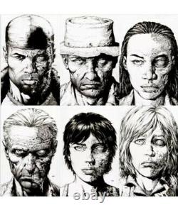 Walking Dead Deluxe #7 8 9 10 11 12 125 Raw Sketch 2nd Print Variant Set (nm)
