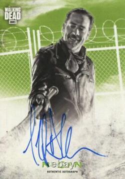 Walking Dead Hunters & Hunted Green 25 Autograph Card Jeffrey Morgan as Negan