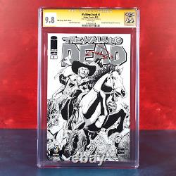 Walking Dead Image #1 CGC 9.8 SS Ethan Van Sciver Signed B&W Con Exclusive 2013