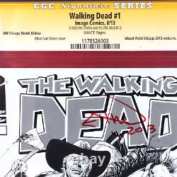 Walking Dead Image #1 CGC 9.8 SS Ethan Van Sciver Signed B&W Con Exclusive 2013