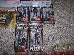 Walking Dead McFarlane Figures Complete Set Lot Series 1-10 Exclusive Color Tops