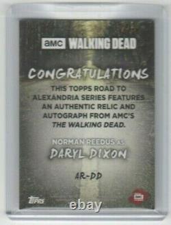 Walking Dead Road To Alexandria Norman Reedus/daryl Autograph Relic Card #10/10