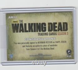 Walking Dead Season 3 Pt 2 Daryl Dixon Autograph/memorabilia Card #am10 Sp/htf