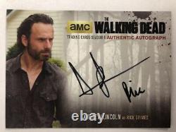Walking Dead Season 4 PART 2 BLACK Andrew Lincoln Rick Grimes AUTOGRAPH AL4