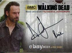 Walking Dead Season 4 Part 2 Autograph Card AL4 Andrew Lincoln as Rick Grimes