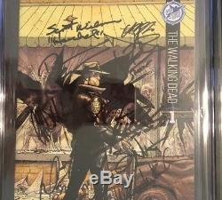Walking Dead Skybound 5th Anniversary Edition #1 9.8 Cgc Signed By Entire Cast